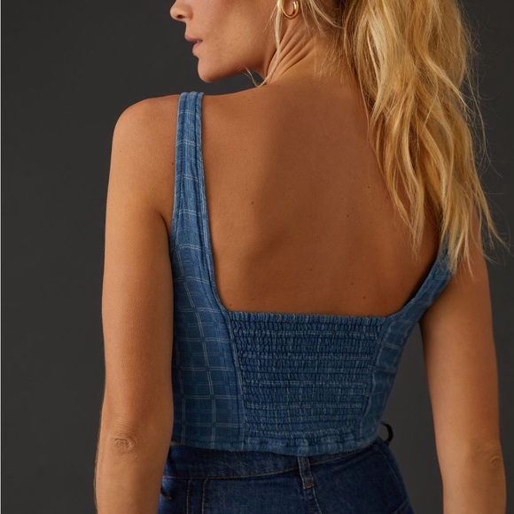 Pilcro Cotton Corset Tank & Buttondown - Picture 6 of 7